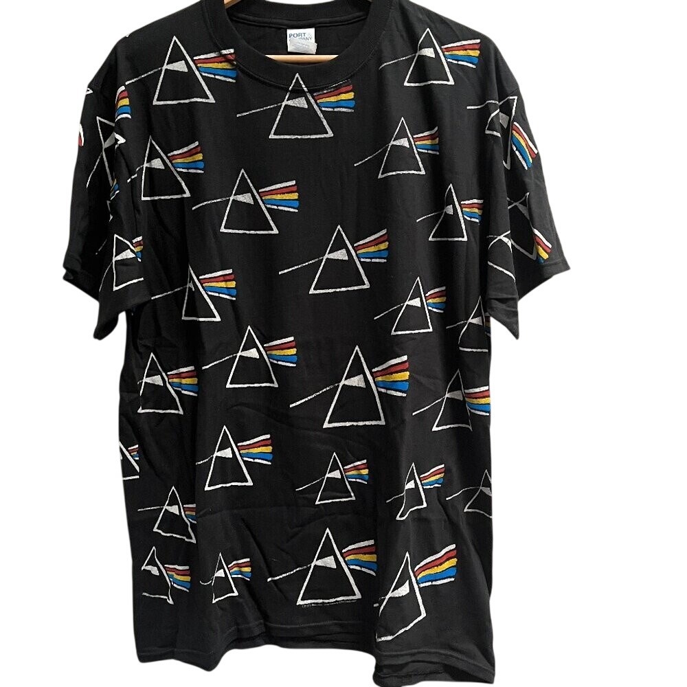 NEW‎ Liquid Blue Pink Floyd All Over Print Dark Side AOP Large